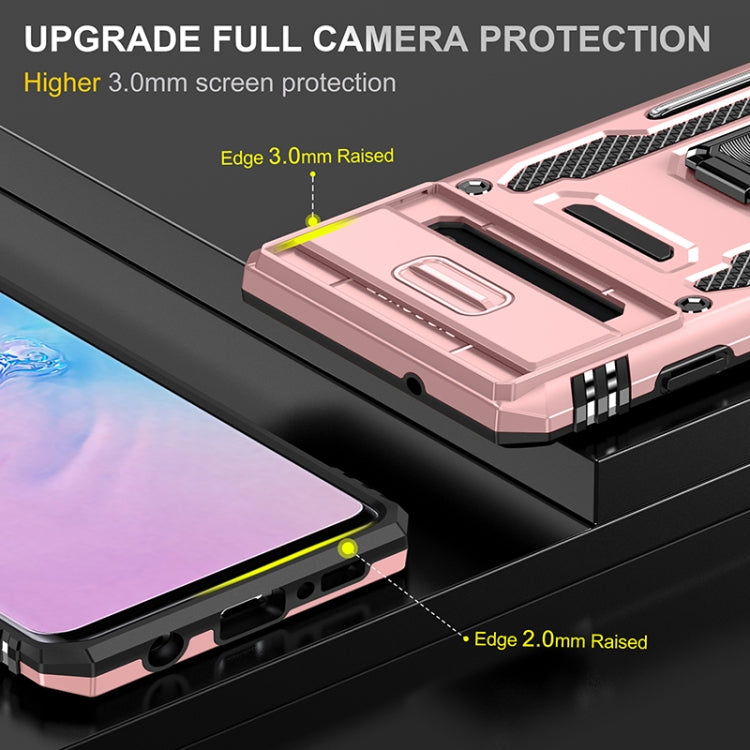 For Samsung Galaxy S10 Armor PC + TPU Camera Shield Phone Case