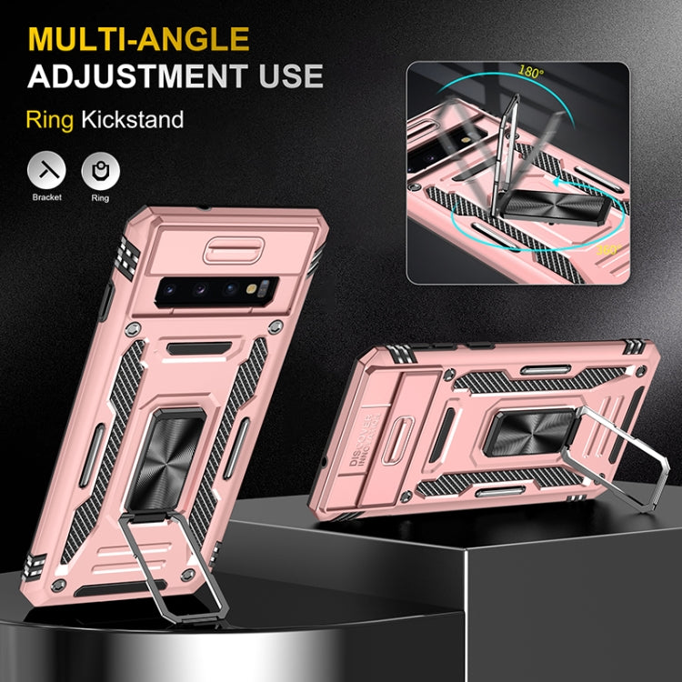 For Samsung Galaxy S10 Armor PC + TPU Camera Shield Phone Case