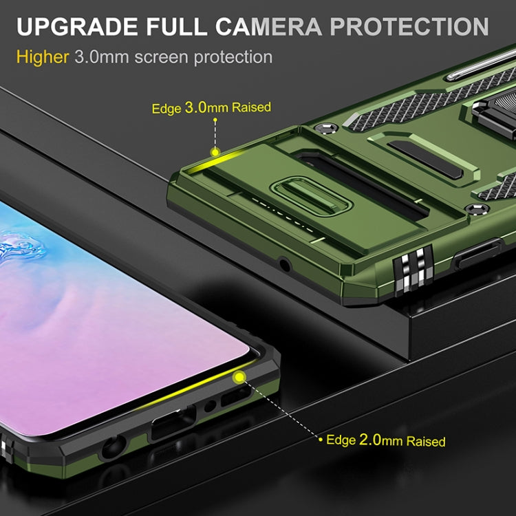 For Samsung Galaxy S10 Armor PC + TPU Camera Shield Phone Case