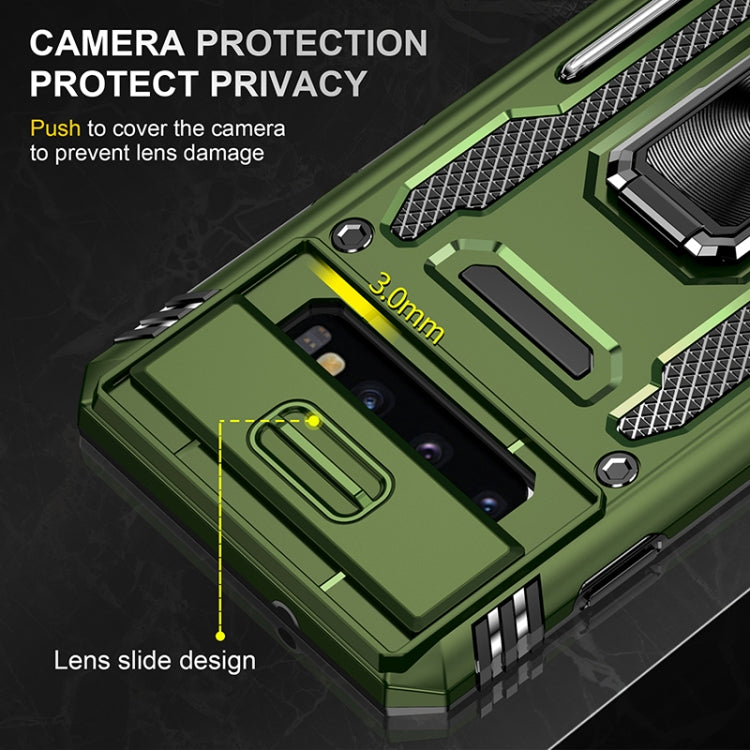 For Samsung Galaxy S10 Armor PC + TPU Camera Shield Phone Case