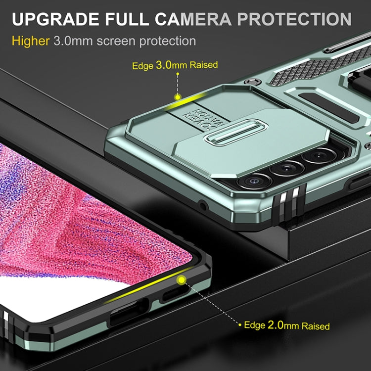 For Samsung Galaxy A53 5G Armor PC + TPU Camera Shield Phone Case