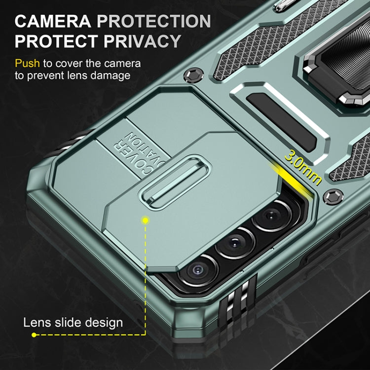 For Samsung Galaxy A53 5G Armor PC + TPU Camera Shield Phone Case
