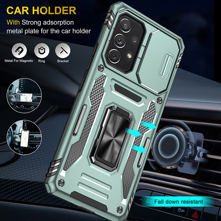 For Samsung Galaxy A53 5G Armor PC + TPU Camera Shield Phone Case