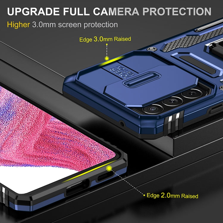 For Samsung Galaxy A53 5G Armor PC + TPU Camera Shield Phone Case