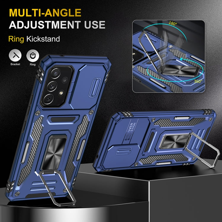 For Samsung Galaxy A53 5G Armor PC + TPU Camera Shield Phone Case