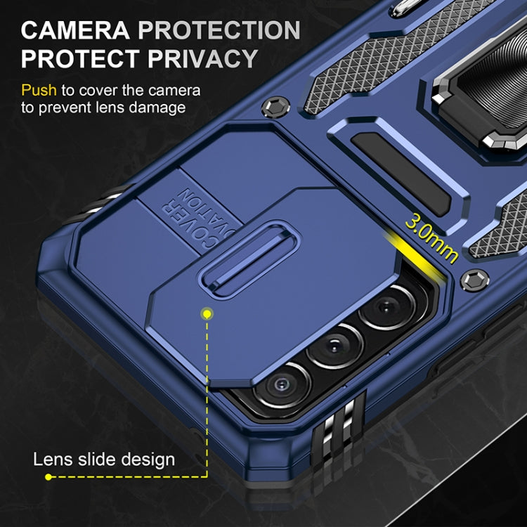 For Samsung Galaxy A53 5G Armor PC + TPU Camera Shield Phone Case