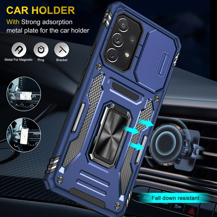 For Samsung Galaxy A53 5G Armor PC + TPU Camera Shield Phone Case