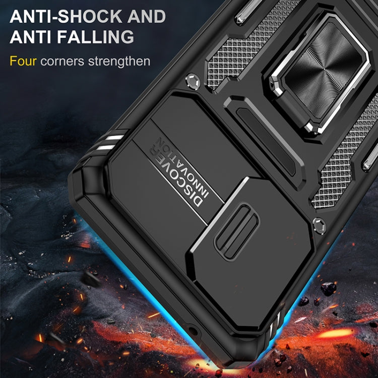 For Samsung Galaxy A53 5G Armor PC + TPU Camera Shield Phone Case