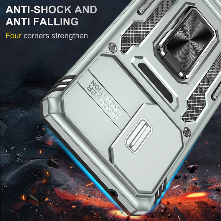 For Samsung Galaxy A53 5G Armor PC + TPU Camera Shield Phone Case