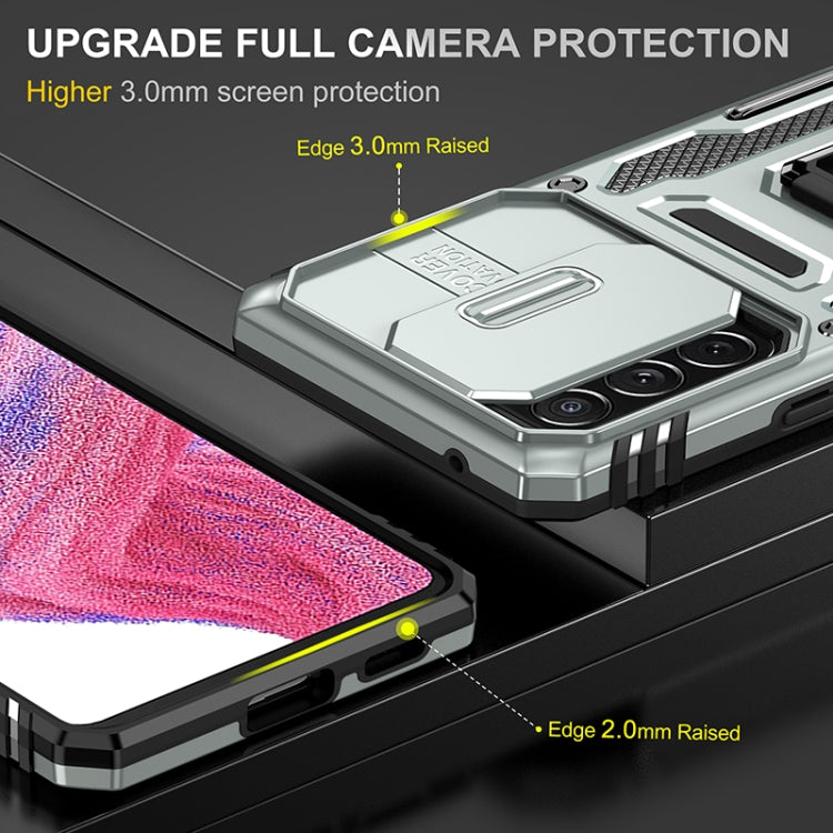 For Samsung Galaxy A53 5G Armor PC + TPU Camera Shield Phone Case