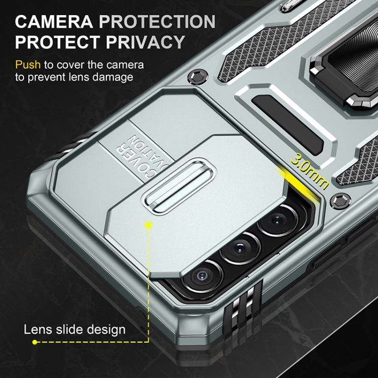 For Samsung Galaxy A53 5G Armor PC + TPU Camera Shield Phone Case