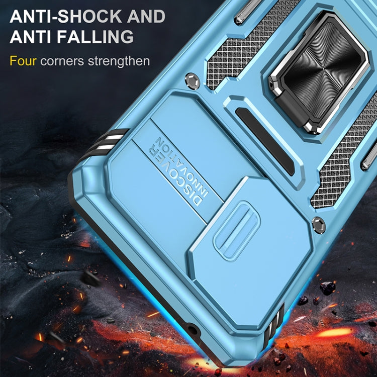 For Samsung Galaxy A53 5G Armor PC + TPU Camera Shield Phone Case