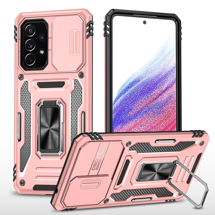For Samsung Galaxy A53 5G Armor PC + TPU Camera Shield Phone Case