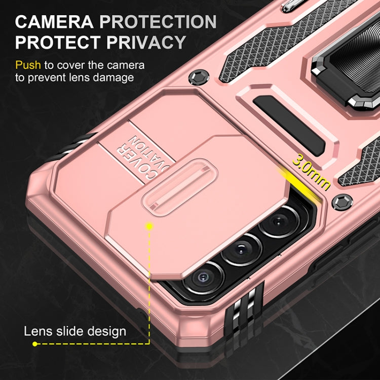 For Samsung Galaxy A53 5G Armor PC + TPU Camera Shield Phone Case