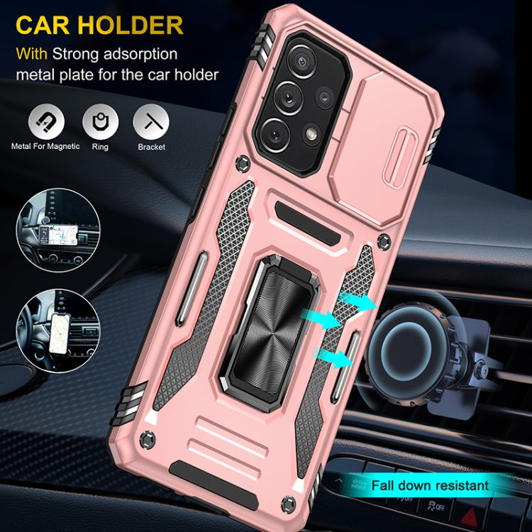 For Samsung Galaxy A53 5G Armor PC + TPU Camera Shield Phone Case