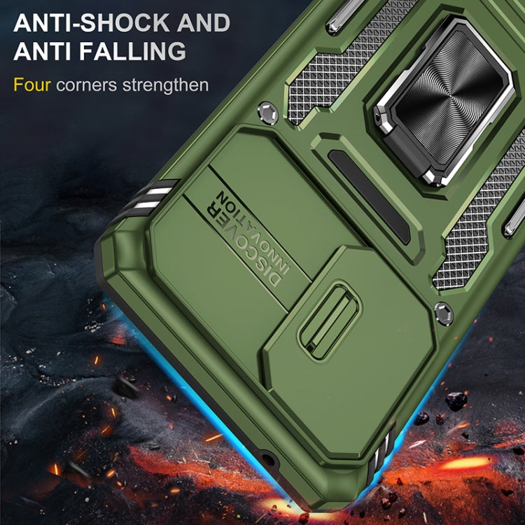 For Samsung Galaxy A53 5G Armor PC + TPU Camera Shield Phone Case