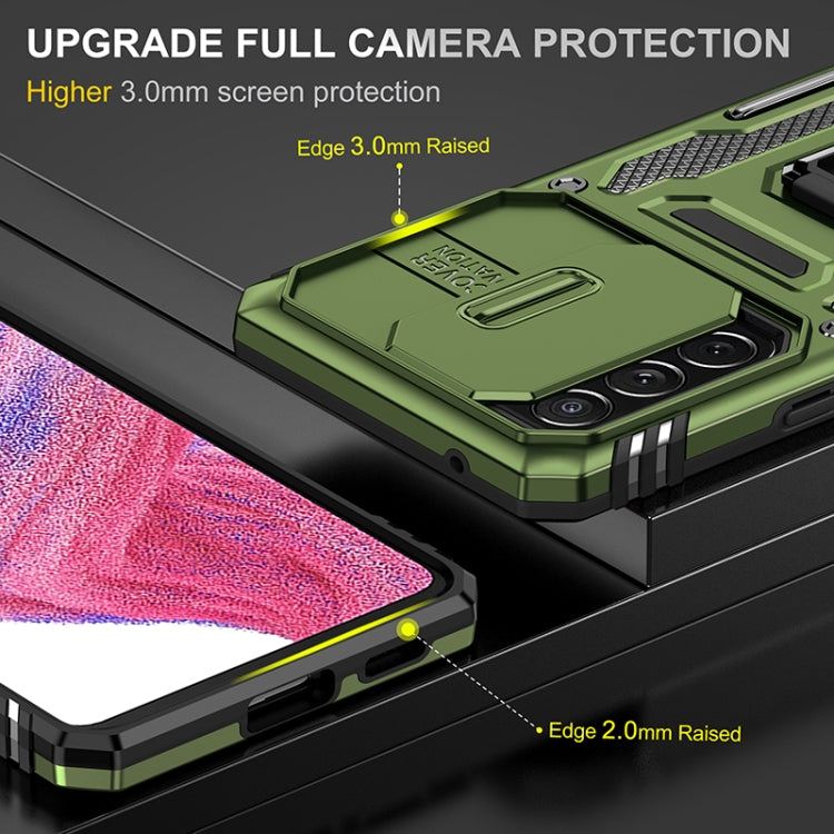 For Samsung Galaxy A53 5G Armor PC + TPU Camera Shield Phone Case