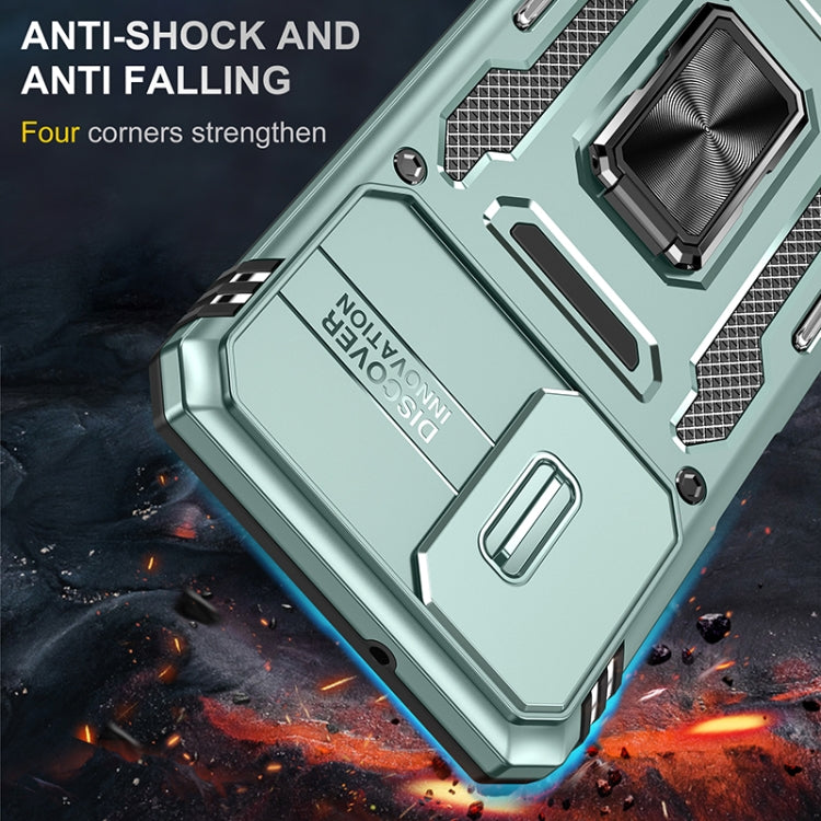 For Samsung Galaxy A13 5G Armor PC + TPU Camera Shield Phone Case