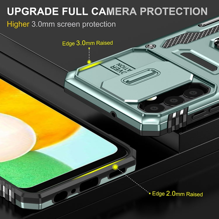 For Samsung Galaxy A13 5G Armor PC + TPU Camera Shield Phone Case
