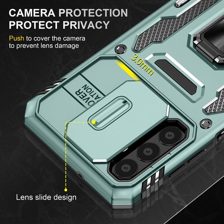 For Samsung Galaxy A13 5G Armor PC + TPU Camera Shield Phone Case