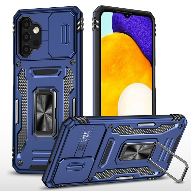 For Samsung Galaxy A13 5G Armor PC + TPU Camera Shield Phone Case