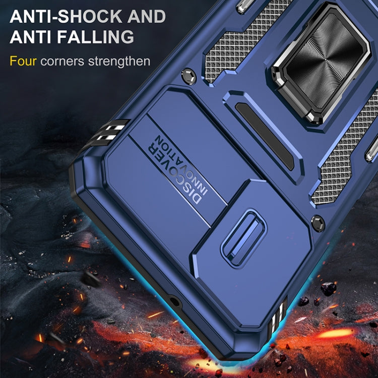 For Samsung Galaxy A13 5G Armor PC + TPU Camera Shield Phone Case