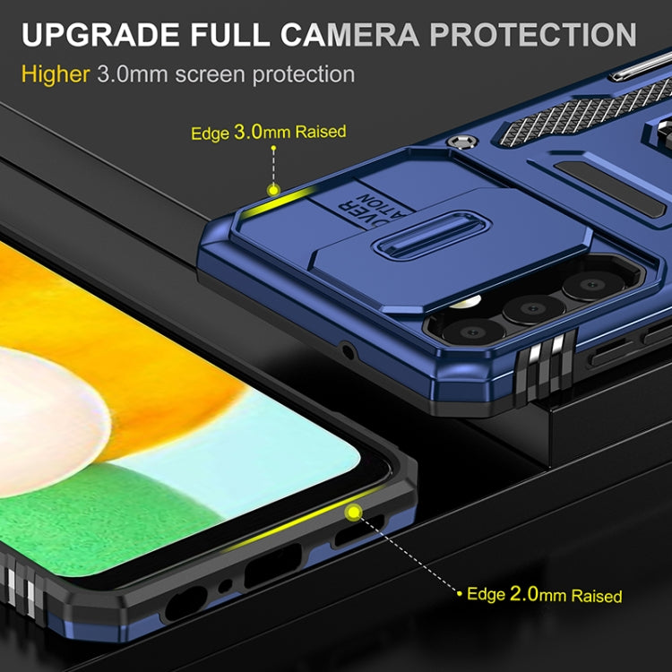 For Samsung Galaxy A13 5G Armor PC + TPU Camera Shield Phone Case