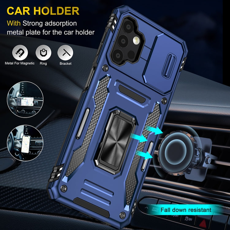 For Samsung Galaxy A13 5G Armor PC + TPU Camera Shield Phone Case