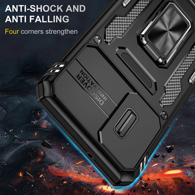 For Samsung Galaxy A13 5G Armor PC + TPU Camera Shield Phone Case