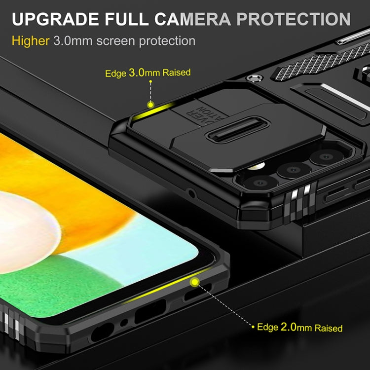 For Samsung Galaxy A13 5G Armor PC + TPU Camera Shield Phone Case