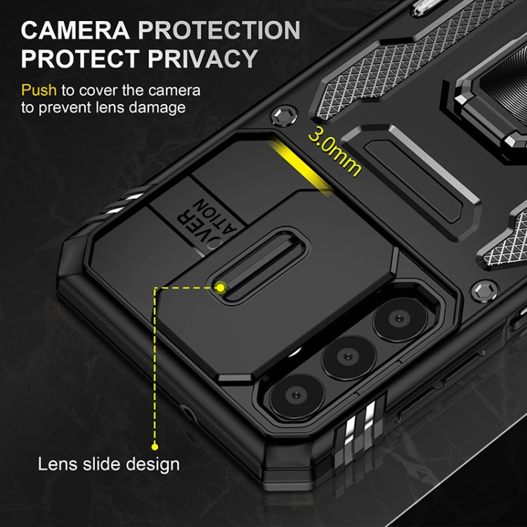 For Samsung Galaxy A13 5G Armor PC + TPU Camera Shield Phone Case