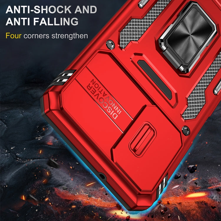 For Samsung Galaxy A13 5G Armor PC + TPU Camera Shield Phone Case