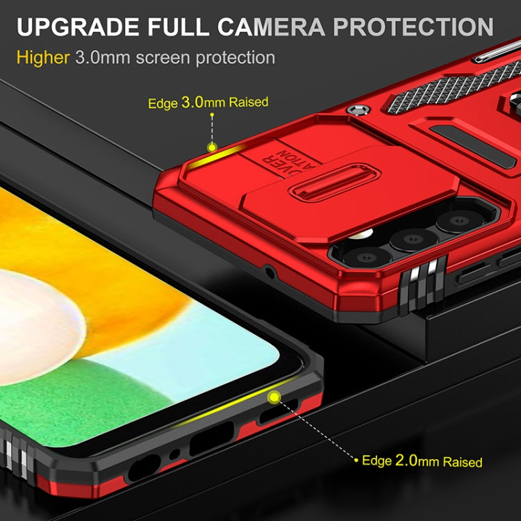 For Samsung Galaxy A13 5G Armor PC + TPU Camera Shield Phone Case