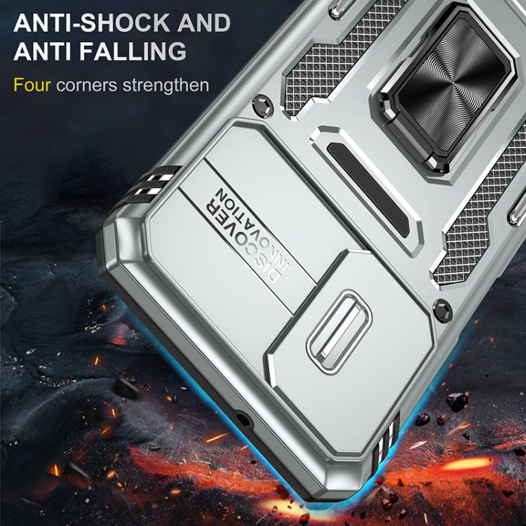For Samsung Galaxy A13 5G Armor PC + TPU Camera Shield Phone Case