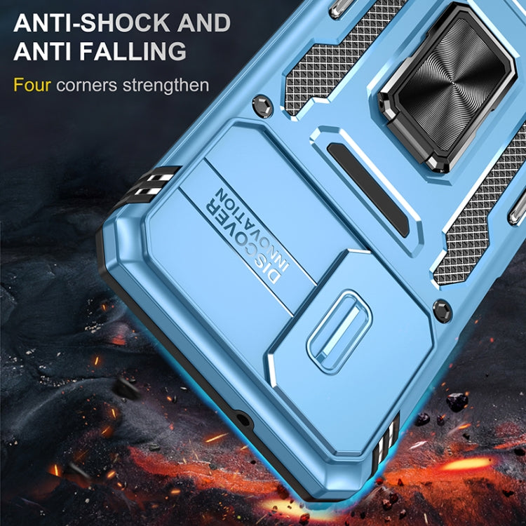 For Samsung Galaxy A13 5G Armor PC + TPU Camera Shield Phone Case