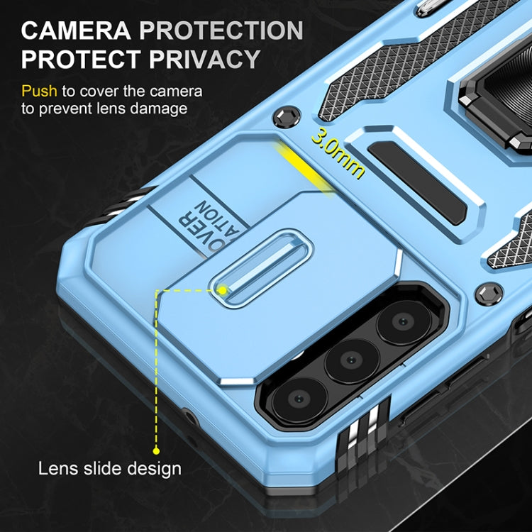 For Samsung Galaxy A13 5G Armor PC + TPU Camera Shield Phone Case