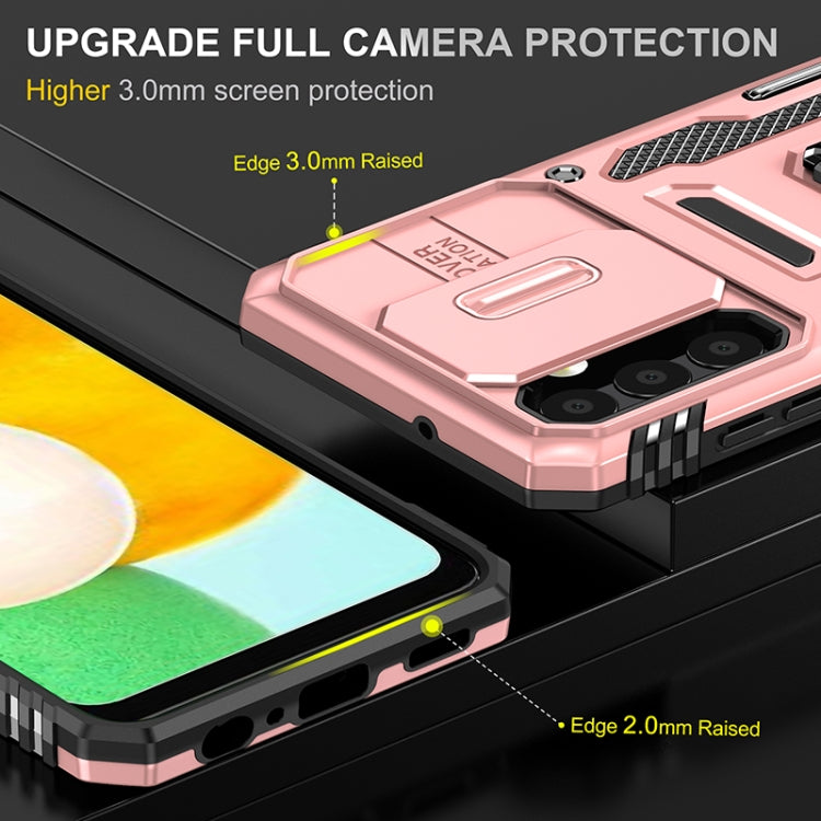 For Samsung Galaxy A13 5G Armor PC + TPU Camera Shield Phone Case