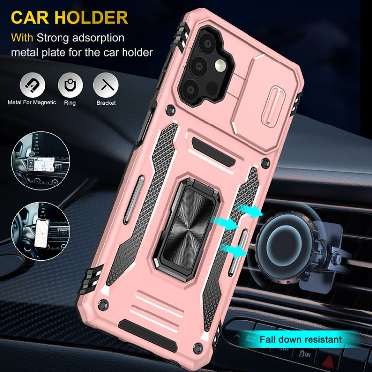 For Samsung Galaxy A13 5G Armor PC + TPU Camera Shield Phone Case