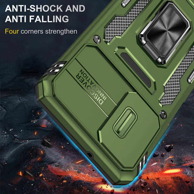 For Samsung Galaxy A13 5G Armor PC + TPU Camera Shield Phone Case