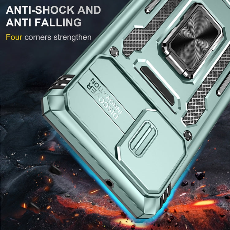 For Samsung Galaxy A42 5G Armor PC + TPU Camera Shield Phone Case