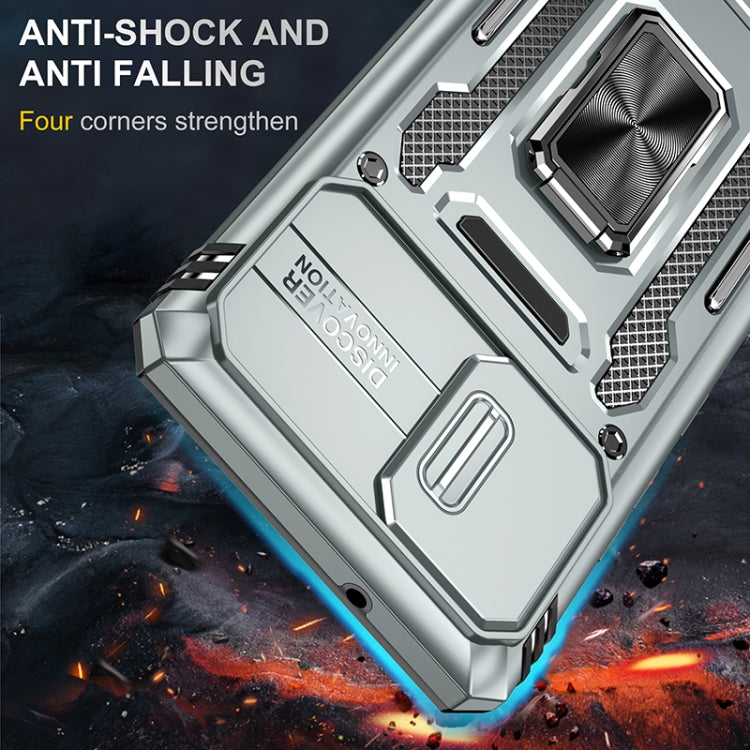 For Samsung Galaxy A42 5G Armor PC + TPU Camera Shield Phone Case