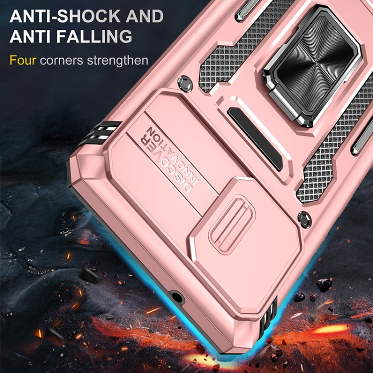 For Samsung Galaxy A42 5G Armor PC + TPU Camera Shield Phone Case