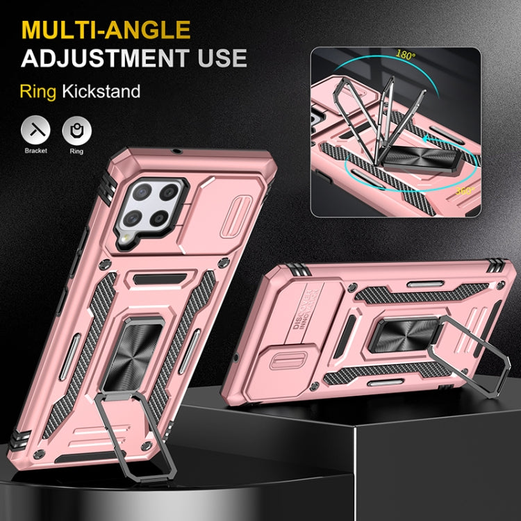 For Samsung Galaxy A42 5G Armor PC + TPU Camera Shield Phone Case