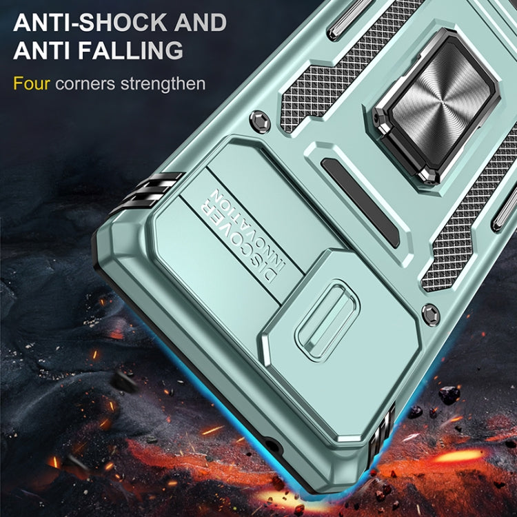 For Samsung Galaxy A71 5G Armor PC + TPU Camera Shield Phone Case