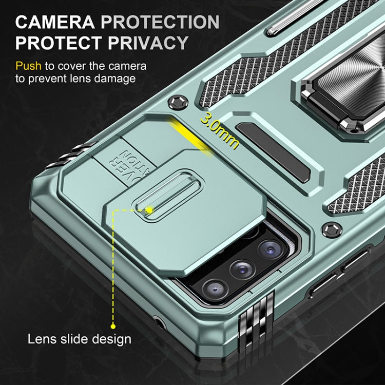 For Samsung Galaxy A71 5G Armor PC + TPU Camera Shield Phone Case