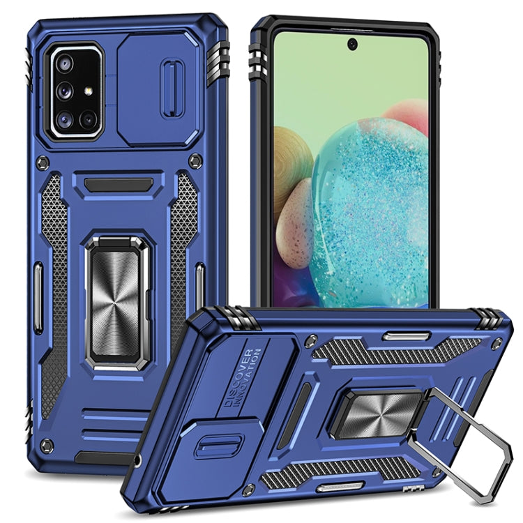 For Samsung Galaxy A71 5G Armor PC + TPU Camera Shield Phone Case