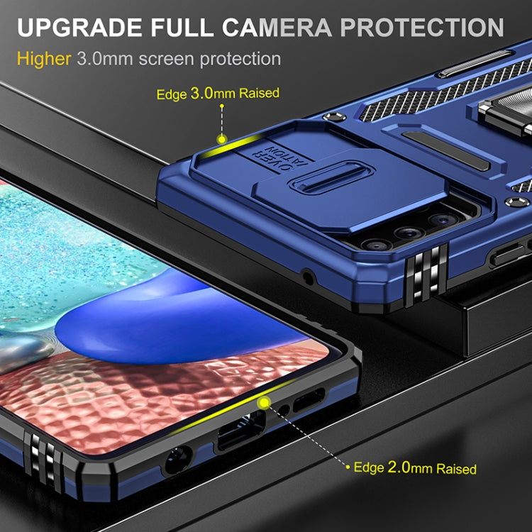For Samsung Galaxy A71 5G Armor PC + TPU Camera Shield Phone Case