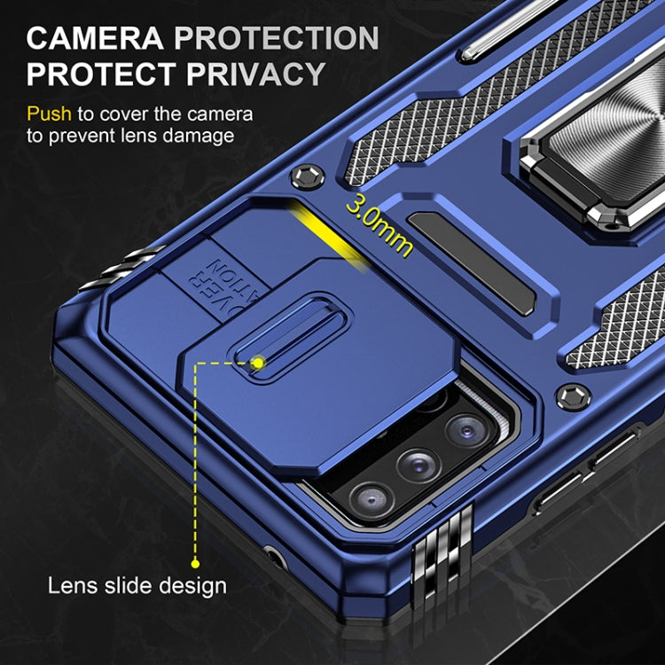 For Samsung Galaxy A71 5G Armor PC + TPU Camera Shield Phone Case
