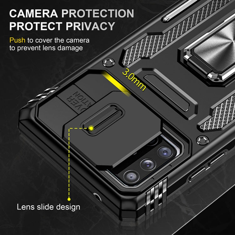 For Samsung Galaxy A71 5G Armor PC + TPU Camera Shield Phone Case