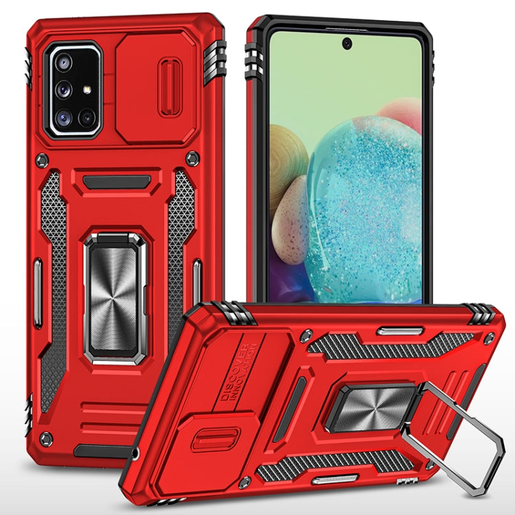 For Samsung Galaxy A71 5G Armor PC + TPU Camera Shield Phone Case
